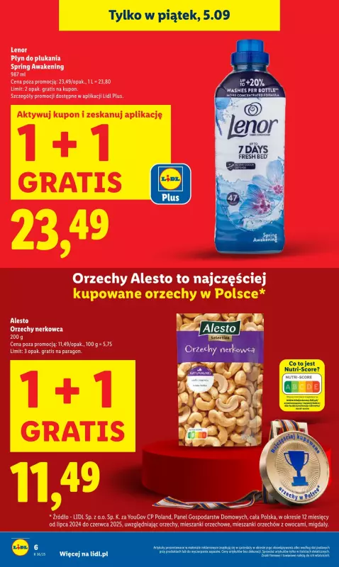 Lidl - gazetka promocyjna Oferta od czwartku od czwartku 04.09 do soboty 06.09 - strona 6