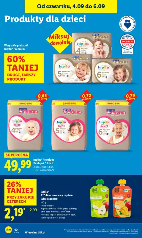 Lidl - gazetka promocyjna Oferta od czwartku od czwartku 04.09 do soboty 06.09 - strona 52