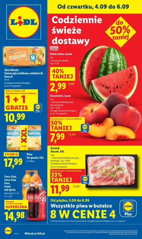 Lidl - gazetka promocyjna Oferta od czwartku od czwartku 04.09 do soboty 06.09