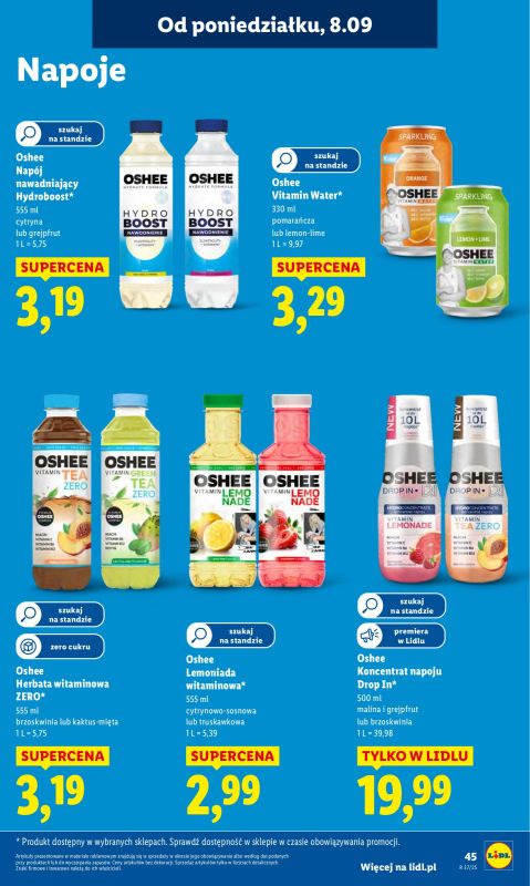 Lidl - gazetka promocyjna Oferta od poniedziałku od poniedziałku 08.09 do środy 10.09 - strona 47
