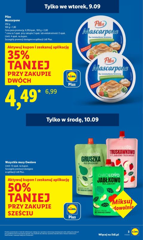 Lidl - gazetka promocyjna Oferta od poniedziałku od poniedziałku 08.09 do środy 10.09 - strona 3