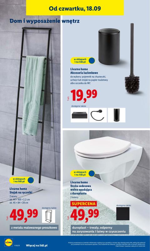 Lidl - gazetka promocyjna Katalog od poniedziałku 15.09 do soboty 20.09 - strona 36