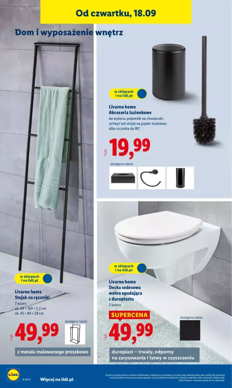 Lidl - gazetka promocyjna Katalog od poniedziałku 15.09 do soboty 20.09 - strona 36