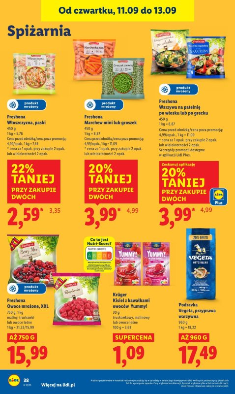 Lidl - gazetka promocyjna Oferta od czwartku od czwartku 11.09 do soboty 13.09 - strona 44