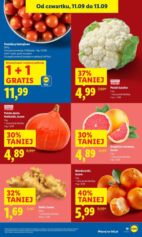 Lidl - gazetka promocyjna Oferta od czwartku od czwartku 11.09 do soboty 13.09 - strona 21