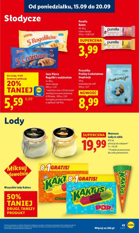 Lidl - gazetka promocyjna Oferta od poniedziałku od poniedziałku 15.09 do środy 17.09 - strona 49
