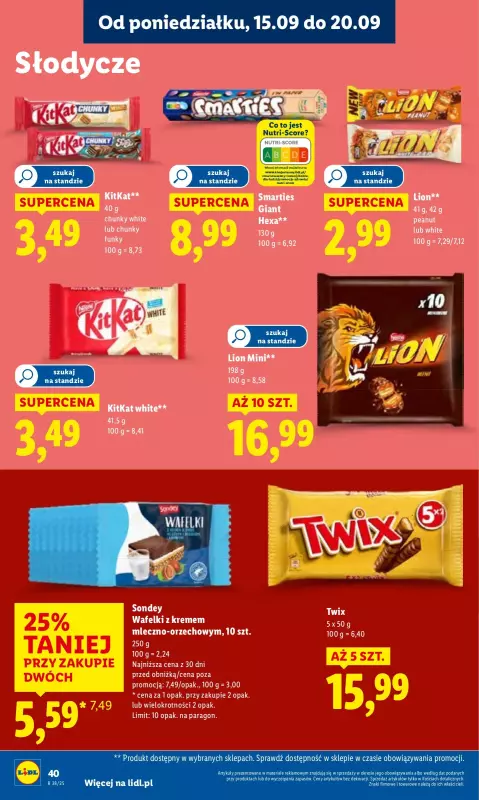 Lidl - gazetka promocyjna Oferta od poniedziałku od poniedziałku 15.09 do środy 17.09 - strona 46
