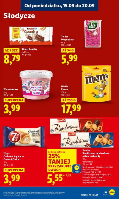 Lidl - gazetka promocyjna Oferta od poniedziałku od poniedziałku 15.09 do środy 17.09 - strona 47
