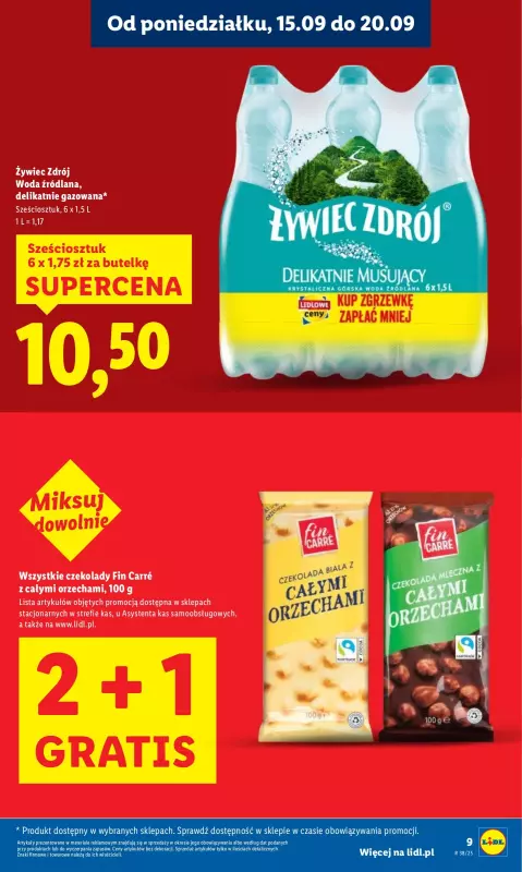 Lidl - gazetka promocyjna Oferta od poniedziałku od poniedziałku 15.09 do środy 17.09 - strona 9