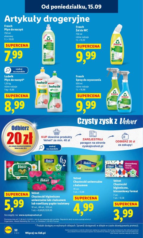 Lidl - gazetka promocyjna Oferta od poniedziałku od poniedziałku 15.09 do środy 17.09 - strona 58