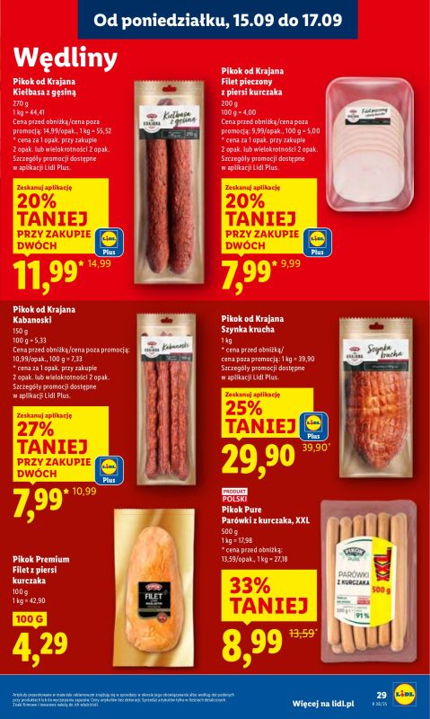 Lidl - gazetka promocyjna Oferta od poniedziałku od poniedziałku 15.09 do środy 17.09 - strona 31
