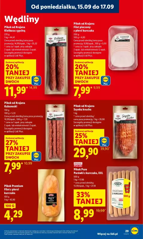 Lidl - gazetka promocyjna Oferta od poniedziałku od poniedziałku 15.09 do środy 17.09 - strona 31