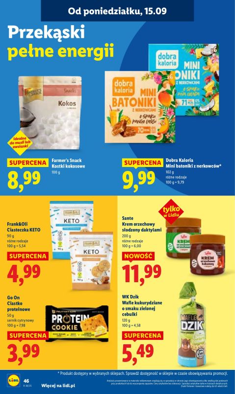 Lidl - gazetka promocyjna Oferta od poniedziałku od poniedziałku 15.09 do środy 17.09 - strona 52