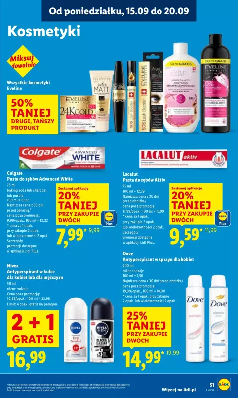 Lidl - gazetka promocyjna Oferta od poniedziałku od poniedziałku 15.09 do środy 17.09 - strona 57