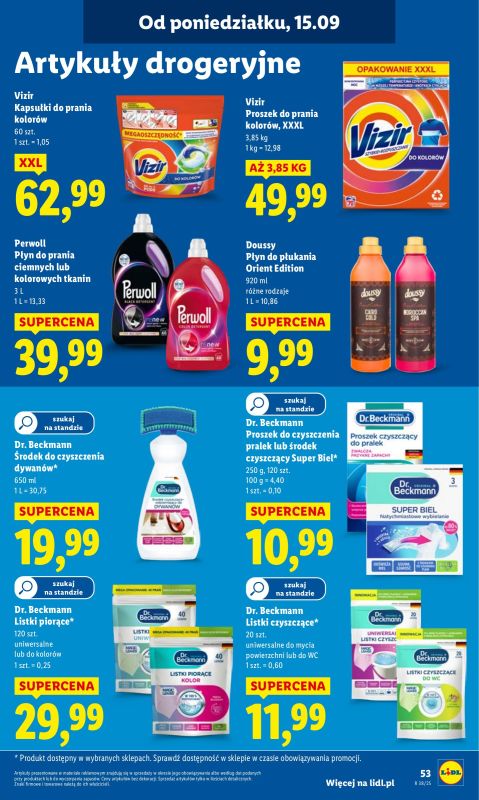 Lidl - gazetka promocyjna Oferta od poniedziałku od poniedziałku 15.09 do środy 17.09 - strona 59