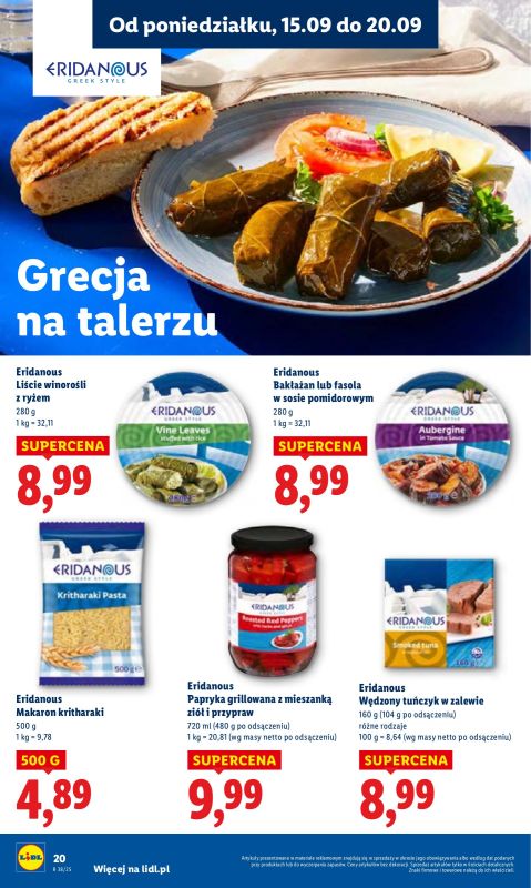 Lidl - gazetka promocyjna Oferta od poniedziałku od poniedziałku 15.09 do środy 17.09 - strona 22