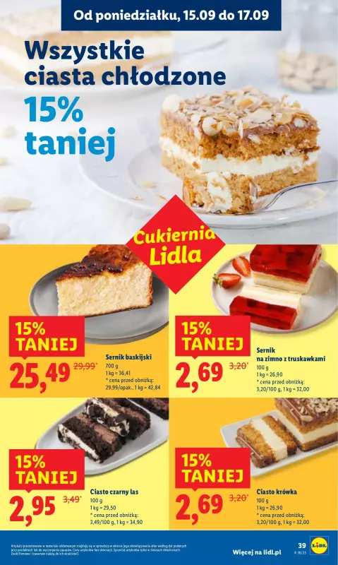 Lidl - gazetka promocyjna Oferta od poniedziałku od poniedziałku 15.09 do środy 17.09 - strona 45