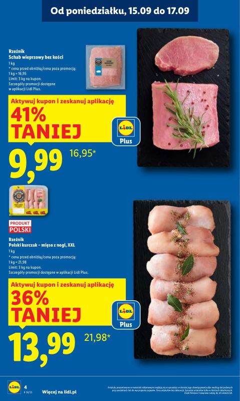 Lidl - gazetka promocyjna Oferta od poniedziałku od poniedziałku 15.09 do środy 17.09 - strona 4