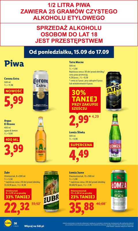 Lidl - gazetka promocyjna Oferta od poniedziałku od poniedziałku 15.09 do środy 17.09 - strona 42