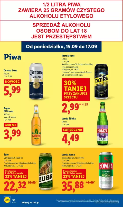 Lidl - gazetka promocyjna Oferta od poniedziałku od poniedziałku 15.09 do środy 17.09 - strona 42