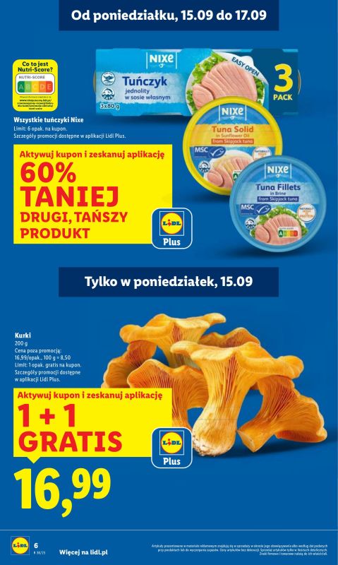 Lidl - gazetka promocyjna Oferta od poniedziałku od poniedziałku 15.09 do środy 17.09 - strona 6
