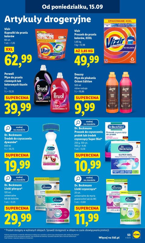 Lidl - gazetka promocyjna Oferta od poniedziałku od poniedziałku 15.09 do środy 17.09 - strona 59