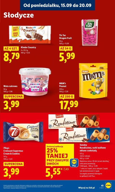 Lidl - gazetka promocyjna Oferta od poniedziałku od poniedziałku 15.09 do środy 17.09 - strona 47