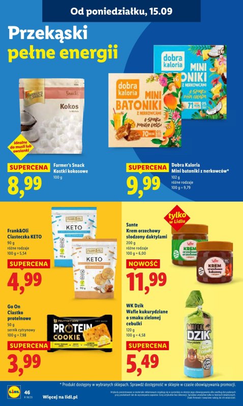 Lidl - gazetka promocyjna Oferta od poniedziałku od poniedziałku 15.09 do środy 17.09 - strona 52