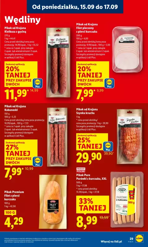 Lidl - gazetka promocyjna Oferta od poniedziałku od poniedziałku 15.09 do środy 17.09 - strona 31
