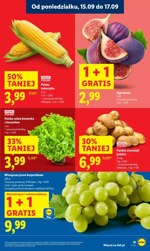 Lidl - gazetka promocyjna Oferta od poniedziałku od poniedziałku 15.09 do środy 17.09 - strona 17