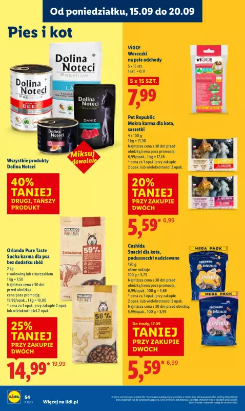 Lidl - gazetka promocyjna Oferta od poniedziałku od poniedziałku 15.09 do środy 17.09 - strona 60