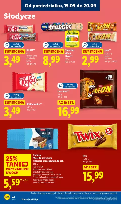 Lidl - gazetka promocyjna Oferta od poniedziałku od poniedziałku 15.09 do środy 17.09 - strona 46