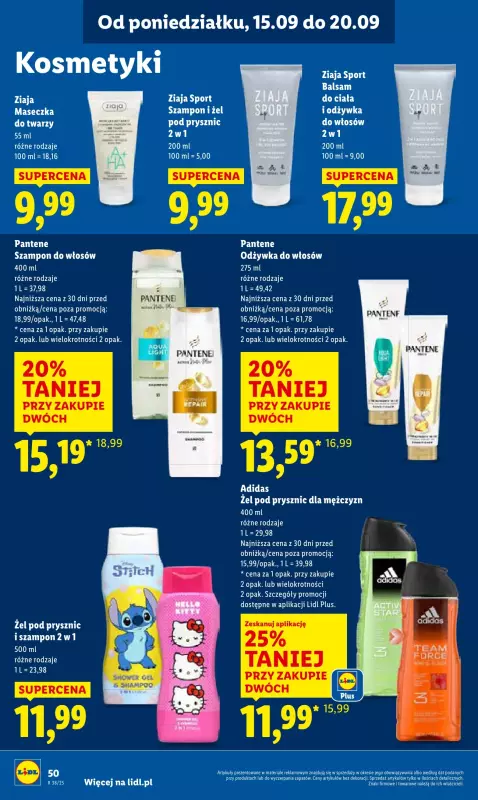 Lidl - gazetka promocyjna Oferta od poniedziałku od poniedziałku 15.09 do środy 17.09 - strona 56