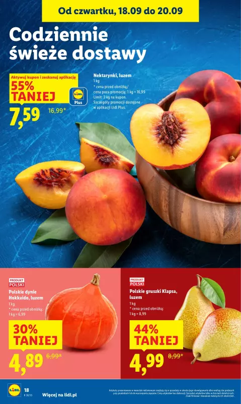 Lidl - gazetka promocyjna Oferta od czwartku od czwartku 18.09 do soboty 20.09 - strona 18