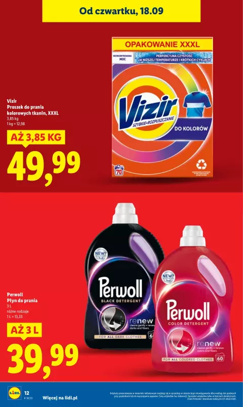 Lidl - gazetka promocyjna Oferta od czwartku od czwartku 18.09 do soboty 20.09 - strona 12