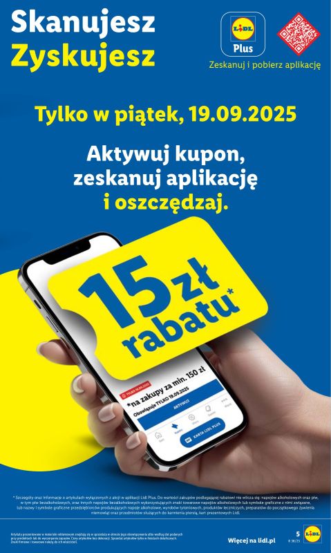 Lidl - gazetka promocyjna Oferta od czwartku od czwartku 18.09 do soboty 20.09 - strona 5