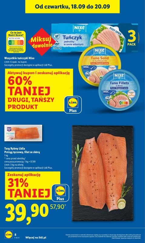 Lidl - gazetka promocyjna Oferta od czwartku od czwartku 18.09 do soboty 20.09 - strona 8
