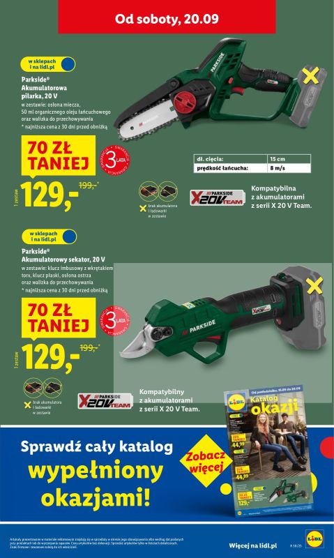 Lidl - gazetka promocyjna Oferta od czwartku od czwartku 18.09 do soboty 20.09 - strona 15