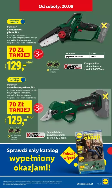 Lidl - gazetka promocyjna Oferta od czwartku od czwartku 18.09 do soboty 20.09 - strona 15