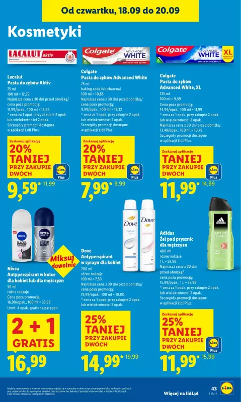 Lidl - gazetka promocyjna Oferta od czwartku od czwartku 18.09 do soboty 20.09 - strona 51