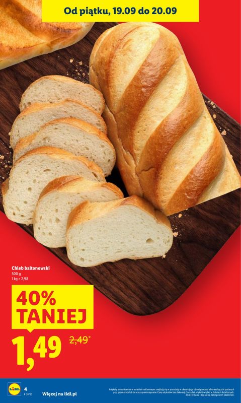 Lidl - gazetka promocyjna Oferta od czwartku od czwartku 18.09 do soboty 20.09 - strona 4
