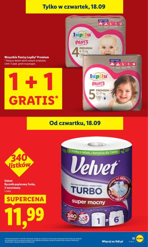 Lidl - gazetka promocyjna Oferta od czwartku od czwartku 18.09 do soboty 20.09 - strona 11