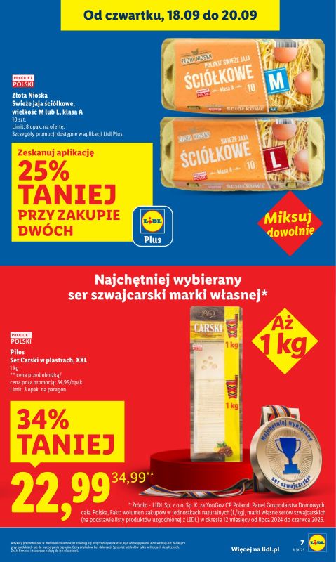 Lidl - gazetka promocyjna Oferta od czwartku od czwartku 18.09 do soboty 20.09 - strona 7