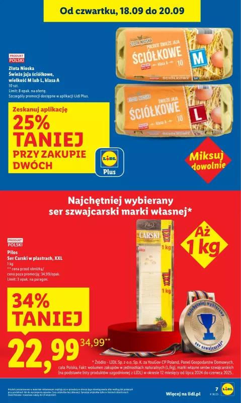Lidl - gazetka promocyjna Oferta od czwartku od czwartku 18.09 do soboty 20.09 - strona 7