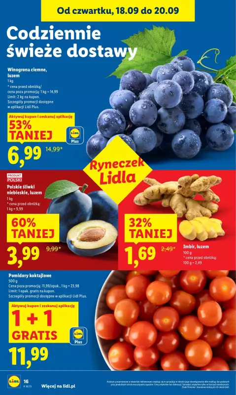 Lidl - gazetka promocyjna Oferta od czwartku od czwartku 18.09 do soboty 20.09 - strona 20