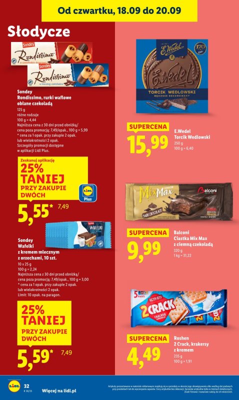 Lidl - gazetka promocyjna Oferta od czwartku od czwartku 18.09 do soboty 20.09 - strona 40