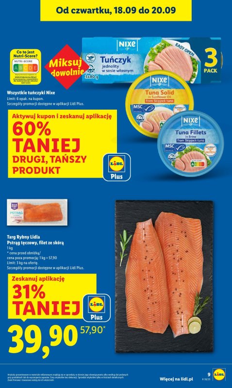 Lidl - gazetka promocyjna Oferta od czwartku od czwartku 18.09 do soboty 20.09 - strona 9