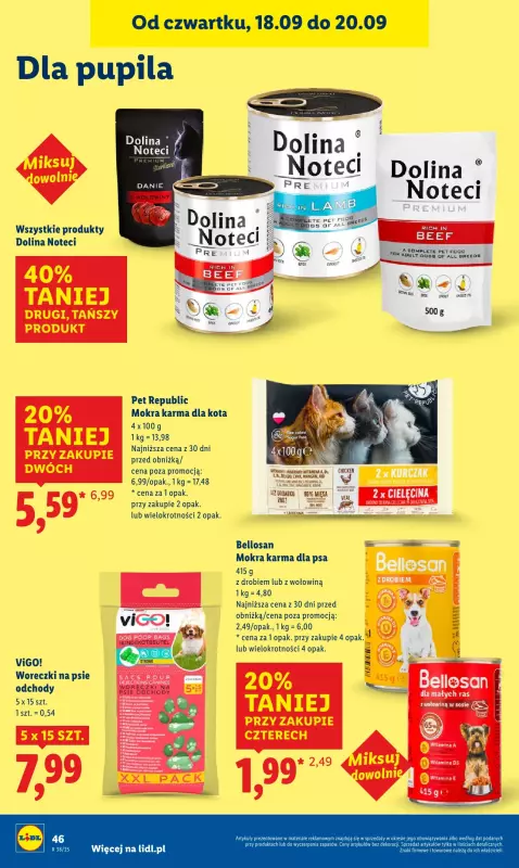 Lidl - gazetka promocyjna Oferta od czwartku od czwartku 18.09 do soboty 20.09 - strona 56