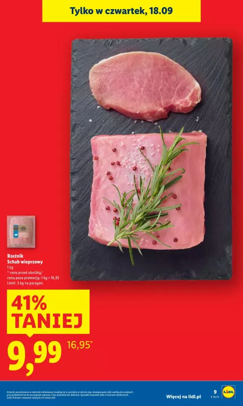 Lidl - gazetka promocyjna Oferta od czwartku od czwartku 18.09 do soboty 20.09 - strona 9