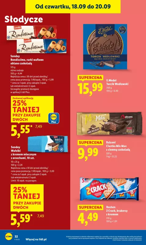 Lidl - gazetka promocyjna Oferta od czwartku od czwartku 18.09 do soboty 20.09 - strona 42